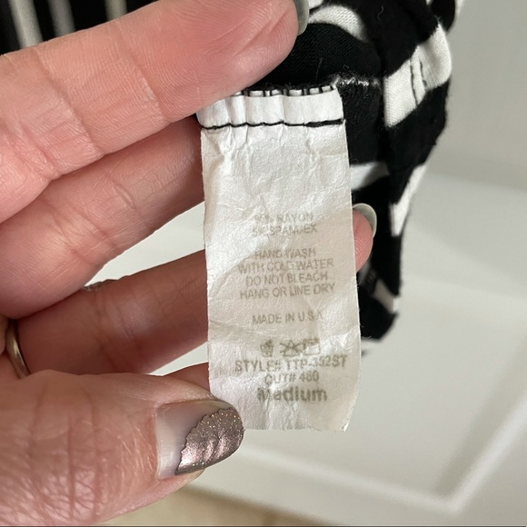 Twenty Ten Stripped Long Sleeve Dress Size M - Picture 4 of 5